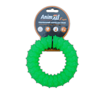 AnimAll Fun Игрушка Кольцо с шипами зеленое